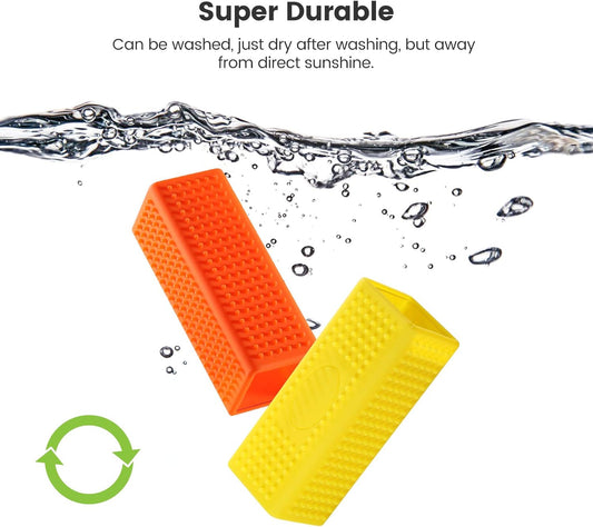 2-Pack Pet Dog Cat Hair Remover for Cars Furniture Carpet Block Roller Sofa Hollow Rubber Cleaner Brush V1259-DP01-A-3572