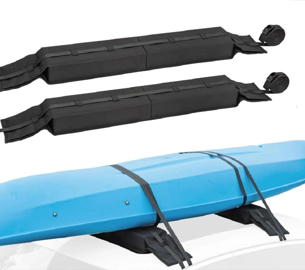 Universal Soft Roof Rack Pads for car Without crossbars,Carrier for Kayak,Surfboard,SUP,Canoe with Tie Down V1259-DP01-A-3578