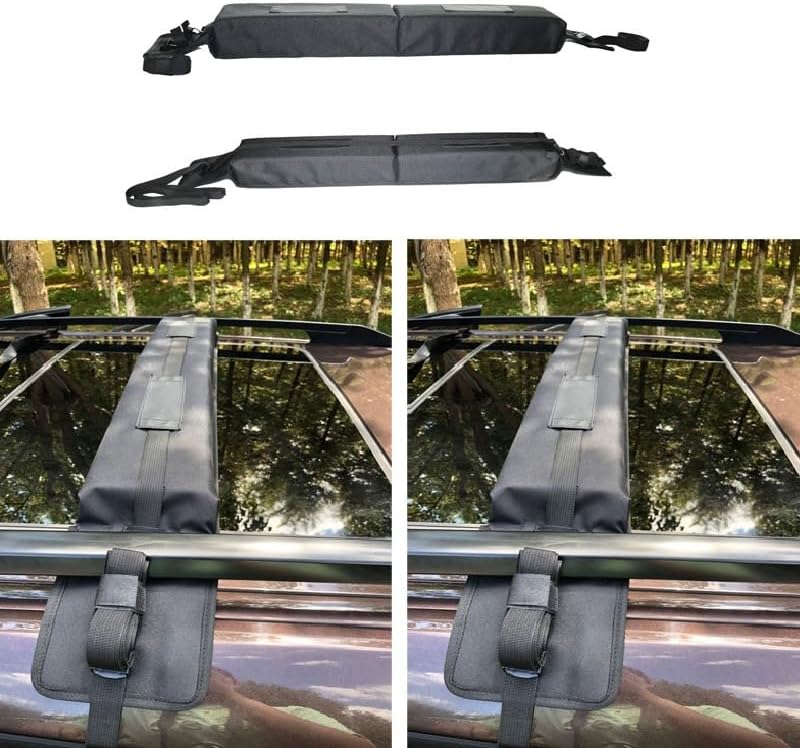 Universal Soft Roof Rack Pads for car Without crossbars,Carrier for Kayak,Surfboard,SUP,Canoe with Tie Down V1259-DP01-A-3578