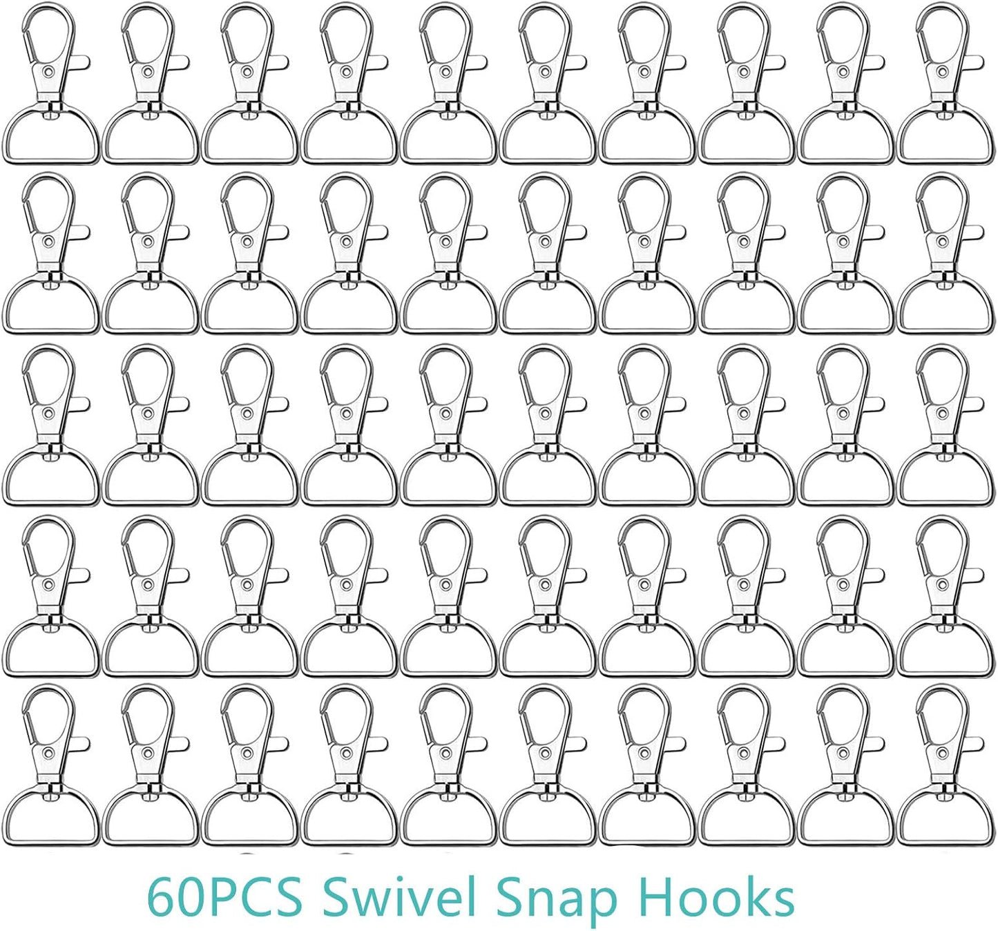 40PCS Swivel Snap Hooks, Premium Lanyard Snap Hook for Lanyard and Sewing Projects (3/4" Inside Width)... V1259-DP01-A-3594