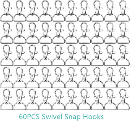 40PCS Swivel Snap Hooks, Premium Lanyard Snap Hook for Lanyard and Sewing Projects (3/4" Inside Width)... V1259-DP01-A-3594