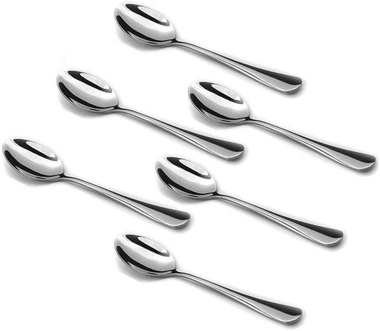 Demitasse Espresso Spoons Set of 6, Mini Coffee Spoon, 18/10 Stainless Steel Small Spoons for Dessert, Tea, V1259-DP01-A-3595