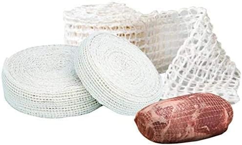 5m Meat Netting Roll,Size 18,Elastic Smoked Meat Poultry Ham Netting Meat Butcher Twine Net Roll Wrapping V1259-DP01-A-3596