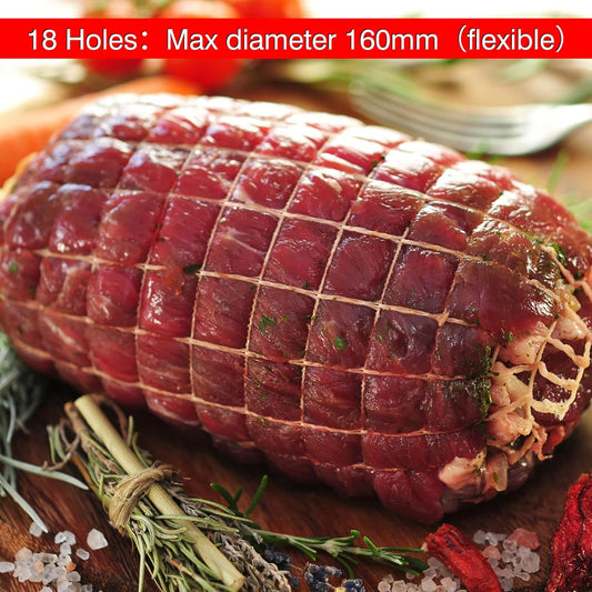 5m Meat Netting Roll,Size 18,Elastic Smoked Meat Poultry Ham Netting Meat Butcher Twine Net Roll Wrapping V1259-DP01-A-3596