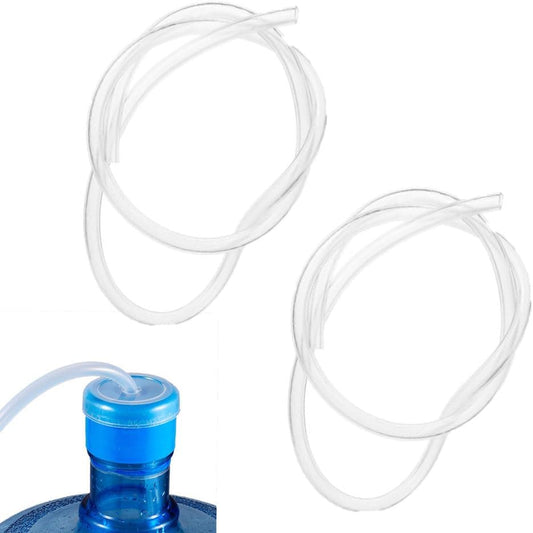 2 Pcs Silicone Tubing Hose for Automatic Drinking Water Pump Replacement Compatible with Electric Water V1259-DP01-A-3605