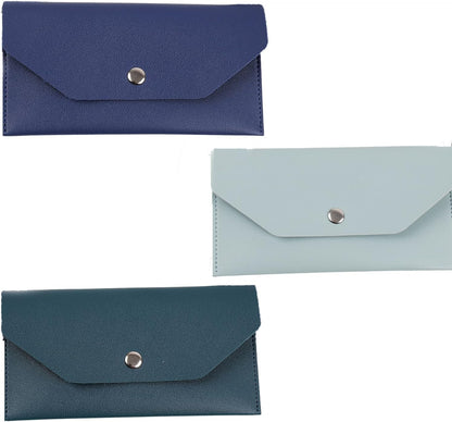 3PCS Leather Cash Envelope Wallet, Reusable Cash Envelope Wallet for Travel and Budgeting V1259-DP01-A-3627