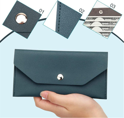 3PCS Leather Cash Envelope Wallet, Reusable Cash Envelope Wallet for Travel and Budgeting V1259-DP01-A-3627