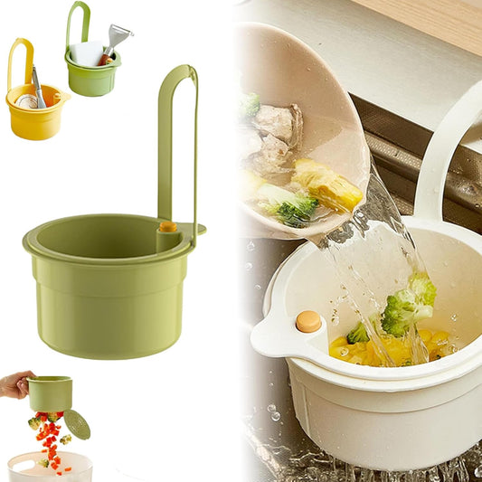 Kitchen Sink Strainer Basket, Faucet Hanging Filter Basket, 2025 Kitchen Sink Food Waste Catcher Faucet V1259-DP01-A-3631