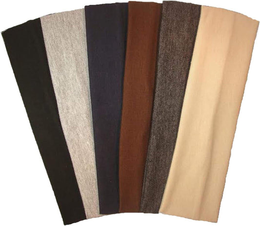 Cotton Headbands 6 Pack Stretch Elastic Yoga Soft and Stretchy Sports Fashion Headband for Teens Women Girls V1259-DP01-A-3633