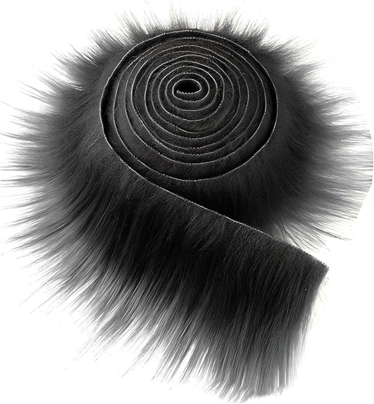 2x59 Inch Shaggy Faux Fur, Plush Faux Fur Fabric Strips, Super Soft Craft Precut Strip for DIY Craft Cosplay V1259-DP01-A-3638