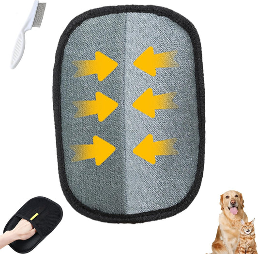 Yomi Pet Hair Remover Glove, Reusable Electrostatic Pet Hair Removal Gloves, For Couch, Furniture, Carpet, V1259-DP01-A-3653