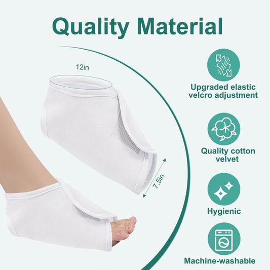 2pcs Castor Oil Pack Wrap for Ankle, Adjustable Ankle Castor Oil Wrap for Plantar Fasciitis Relief, Reusable V1259-DP01-A-3656