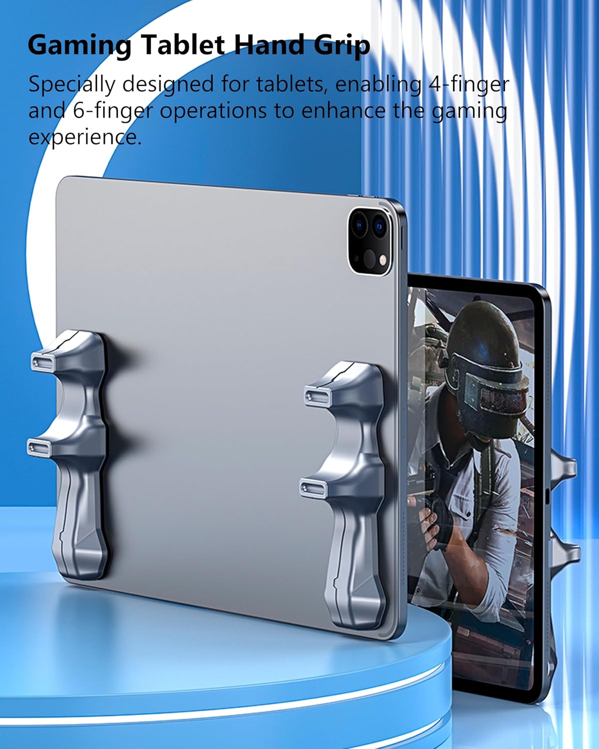 Gaming Handle for iPad, Anti-Slip Silicone Gamepad Grip, Tablet Game Controller for PUBG/Knives Out/Rules of V1259-DP01-A-3659