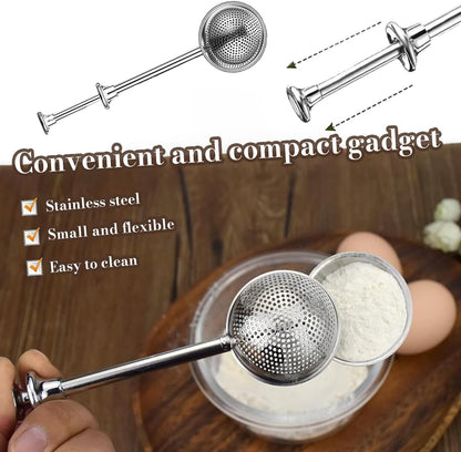 Powdered Sugar Shaker Duster Stainless Steel Dusting Wand Flour Sifter for Baking Flour Spices Baking Tools V1259-DP01-A-3662