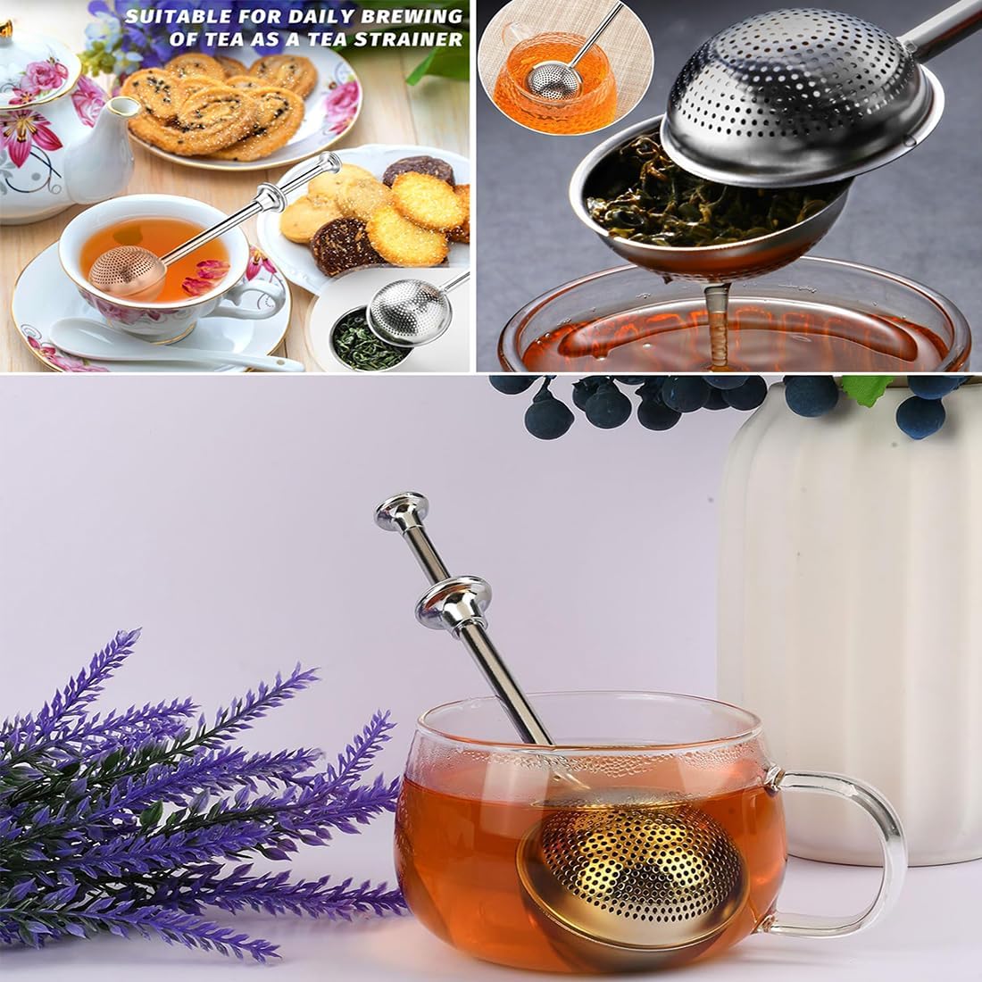 Powdered Sugar Shaker Duster Stainless Steel Dusting Wand Flour Sifter for Baking Flour Spices Baking Tools V1259-DP01-A-3662