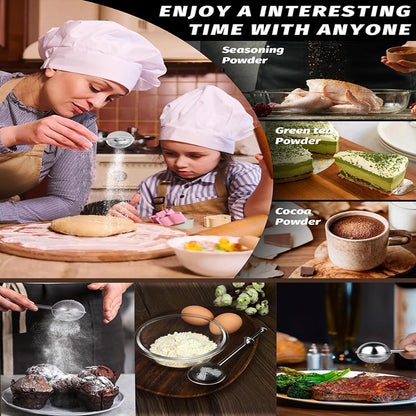 Powdered Sugar Shaker Duster Stainless Steel Dusting Wand Flour Sifter for Baking Flour Spices Baking Tools V1259-DP01-A-3662