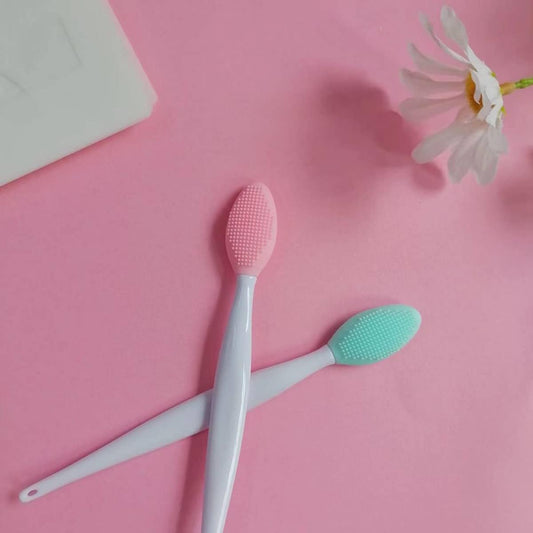 4 PCS Lip Scrub Brush,Double-Sided Silicone Exfoliating Lip Brush Exfoliating Brush for Men Wome Double-sided V1259-DP01-A-3669