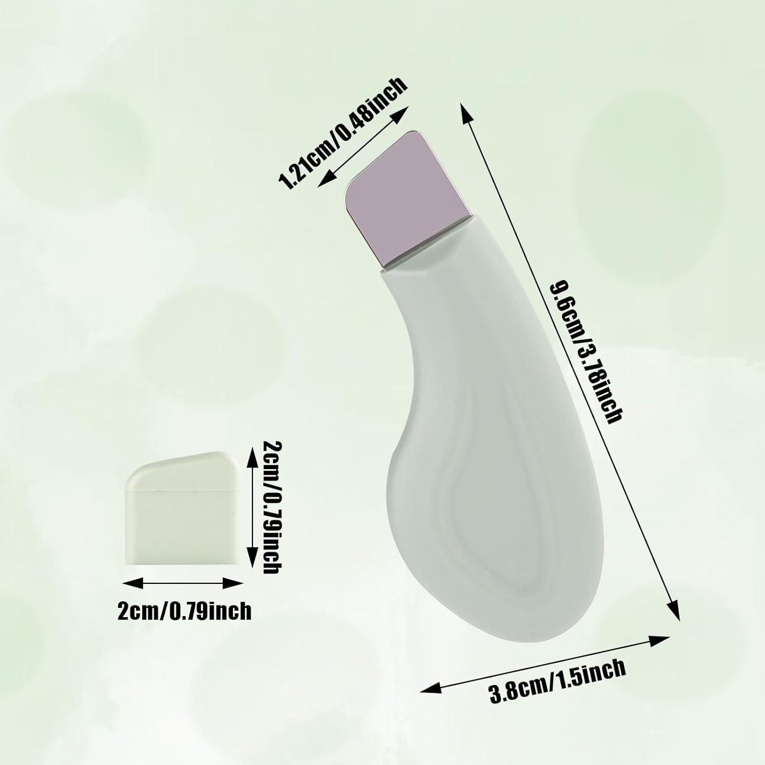 Blackhead Remover, Silicone Nose Blackhead Scraper, Deep Clean Skin Pore Spatula, Face Spatula, Green V1259-DP01-A-3671