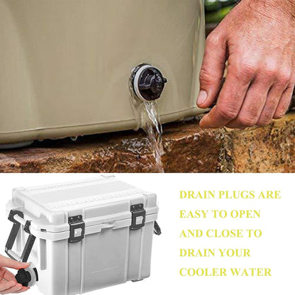 2 Pack Yeti Cooler Drain Plug Replacement Accessories - Compatible with Most Rotomolded Coolers - Leak-Proof V1259-DP01-A-3674