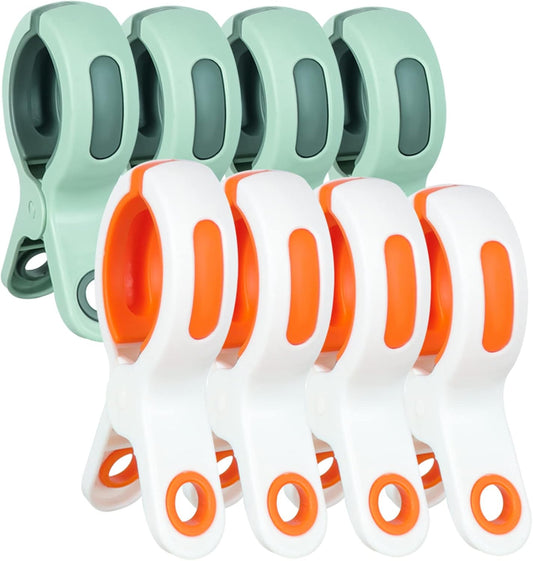 Beach Towel Clips for Beach Chair Towel Holder for Beach Chair Pool Chair on Cruise-Jumbo Size,Plastic Strong V1259-DP01-A-3685