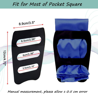 Pocket Squares Holder, Accessories for Men Square Scarf, Suits, Tuxedos,Vests and Dinner Jackets, 3 Pack, One V1259-DP01-A-3689