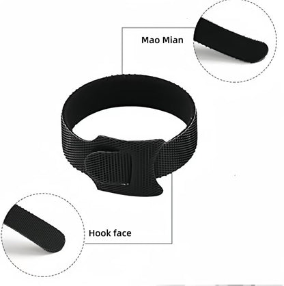 100 PCS 6 Inches Reusable Cable Ties, Adjustable Wire Ties, Cable Organizer, Cord Wrap and Hook Loop Cords V1259-DP01-A-3704