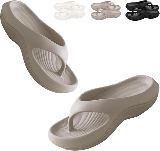 Pillow Arch Support Flip Flops, Summer Plantar Fasciitis Flip Flops for Women Men, Arch Support Recovery V1259-DP01-A-3705