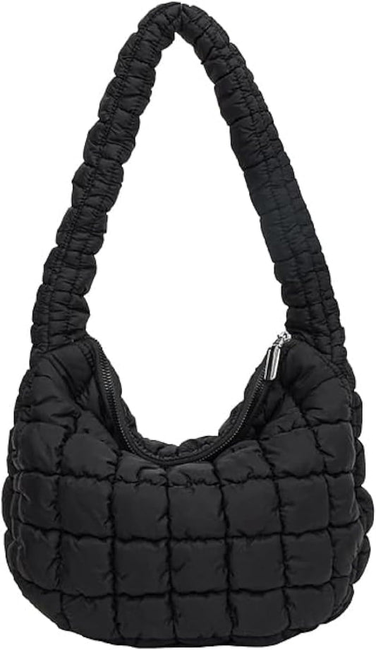 Quilted Tote Bag for Women Puffer Bag Lightweight Padding Shoulder Bag Hobo Bag Satchel Handbag Cloud Bag V1259-DP01-A-3711