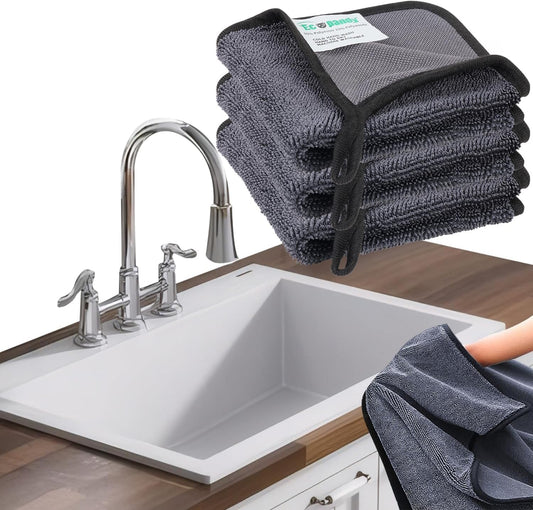 Shiny Wipes Cleaning Cloths,3pcs Shiny Bath Drying Towels,Shower Doors Drying Towels,16 * 16in Streak Free V1259-DP01-A-3717