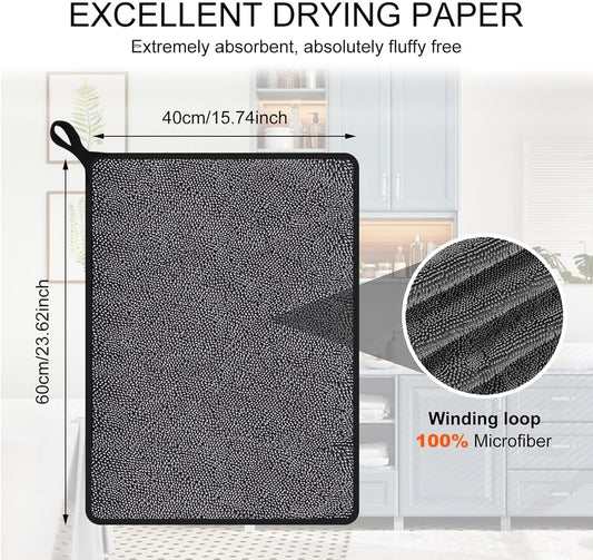 Shiny Wipes Cleaning Cloths,3pcs Shiny Bath Drying Towels,Shower Doors Drying Towels,16 * 16in Streak Free V1259-DP01-A-3717