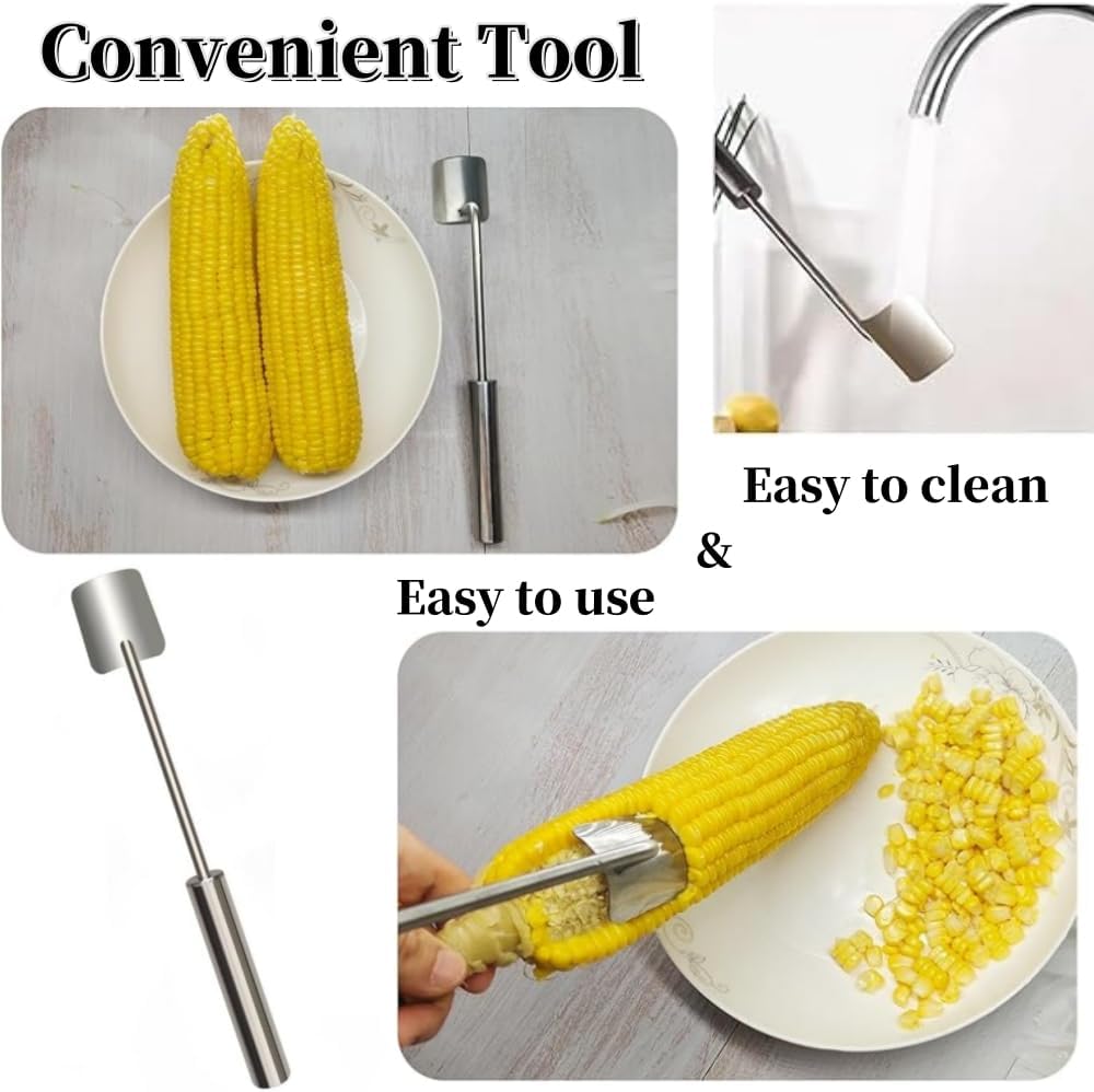 Corn Peeler and Cob Remover Tool, Fast and Safe Kitchen Utensil, Easy Clean Design V1259-DP01-A-3723