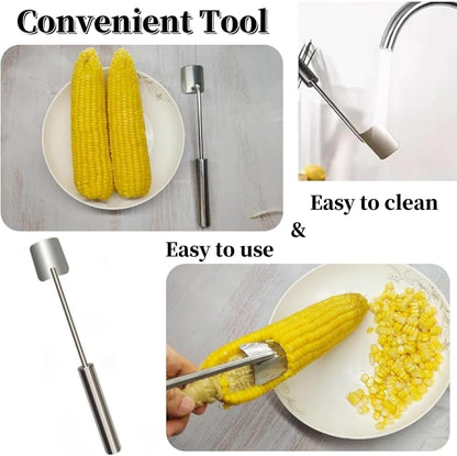 Corn Peeler and Cob Remover Tool, Fast and Safe Kitchen Utensil, Easy Clean Design V1259-DP01-A-3723