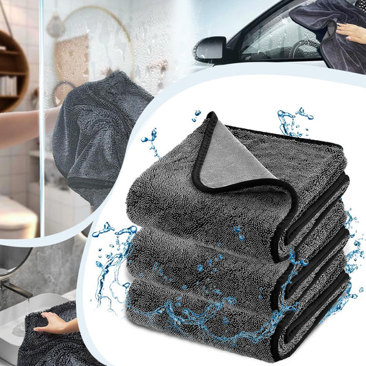 Shiny Wipes Cleaning Cloths for Shower, Bath XXL Drying Towel, Streak Free & Ultra Absorbent Microfiber V1259-DP01-A-3725
