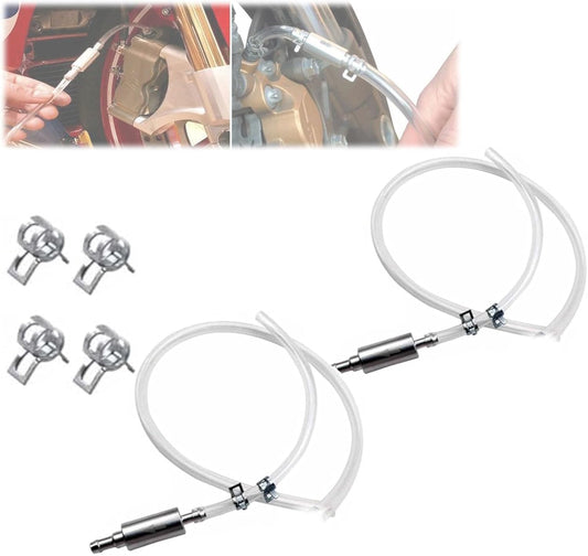 Brake Bleeder Hose One Way Check Valve, Brake Fluid Replacement Kit, Car Brake Bleeder Hose with One Way V1259-DP01-A-3726