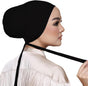 Women Under Scarf Hat Hijab Cap Islamic Muslim Under Scarf Hijab Cap with Tie-Back Closure V1259-DP01-A-3729