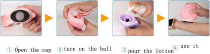 Sunscreen Applicator Silicone Sunscreen Lotion Applicator Refillable Sunscreen Cream Bottle Lotion Applicator V1259-DP01-A-3738