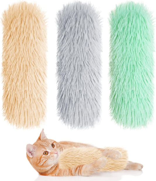 3pcs Cat Toys Cat Pillows, Catnip Toys Interactive Cat Kicker Toy Soft and Durable Plush Fabric Kick Sticks V1259-DP01-A-3740