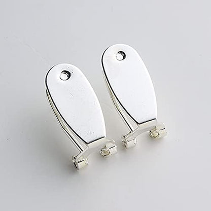 Silver-plated Fingernail earring post For Beaded American Earring 50 Pieces/lot V1259-DP01-A-3745