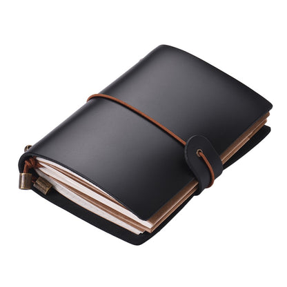 Leather Soft Cover Refillable Journal Notebook with Elastic Strap Diary Travel Business Notepad Lined Blank V1259-DP01-A-3749