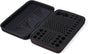 Black EVA Battery Organizer Case with Zipper, Holds 146 Batteries (6D 8C 13 9V 61AA 58AAA), Compact V1259-DP01-A-3754