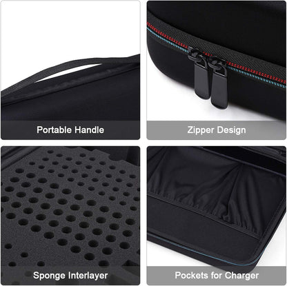 Black EVA Battery Organizer Case with Zipper, Holds 146 Batteries (6D 8C 13 9V 61AA 58AAA), Compact V1259-DP01-A-3754