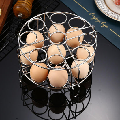 Stainless Steel Stackable Egg Steamer Rack for Instant Pot 5/6/8 Qt, 304 Food-Grade Cooking & Cooling Trivet, V1259-DP01-A-3761