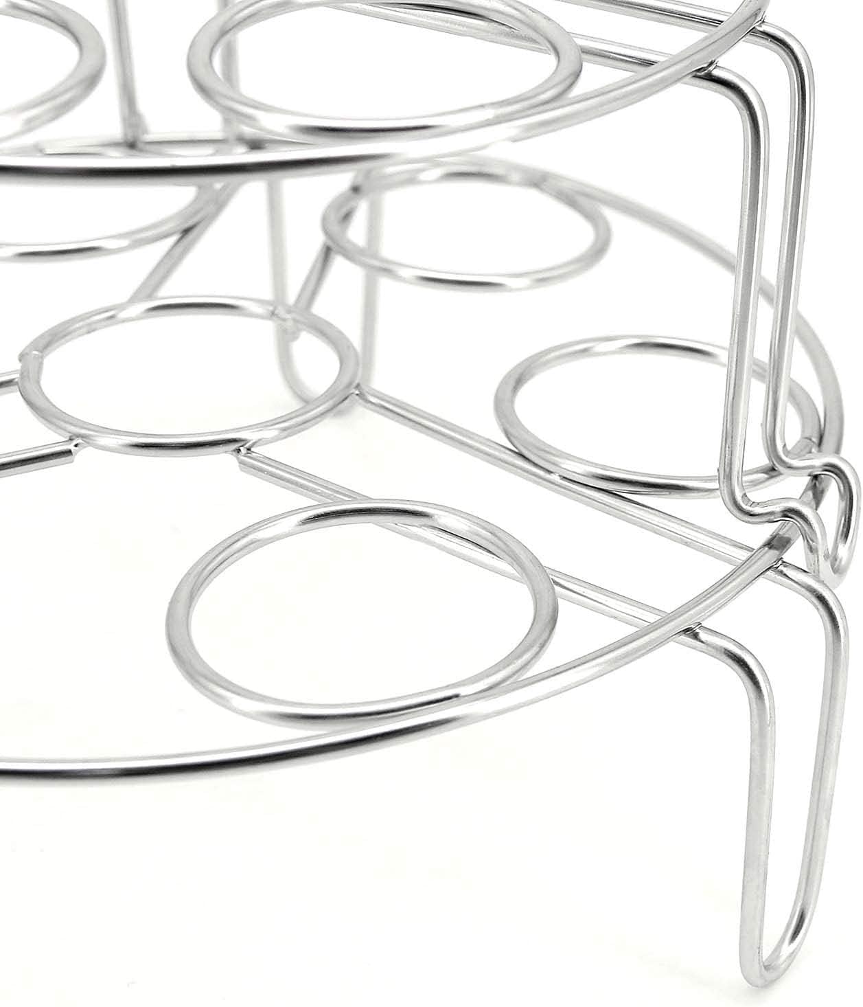 Stainless Steel Stackable Egg Steamer Rack for Instant Pot 5/6/8 Qt, 304 Food-Grade Cooking & Cooling Trivet, V1259-DP01-A-3761