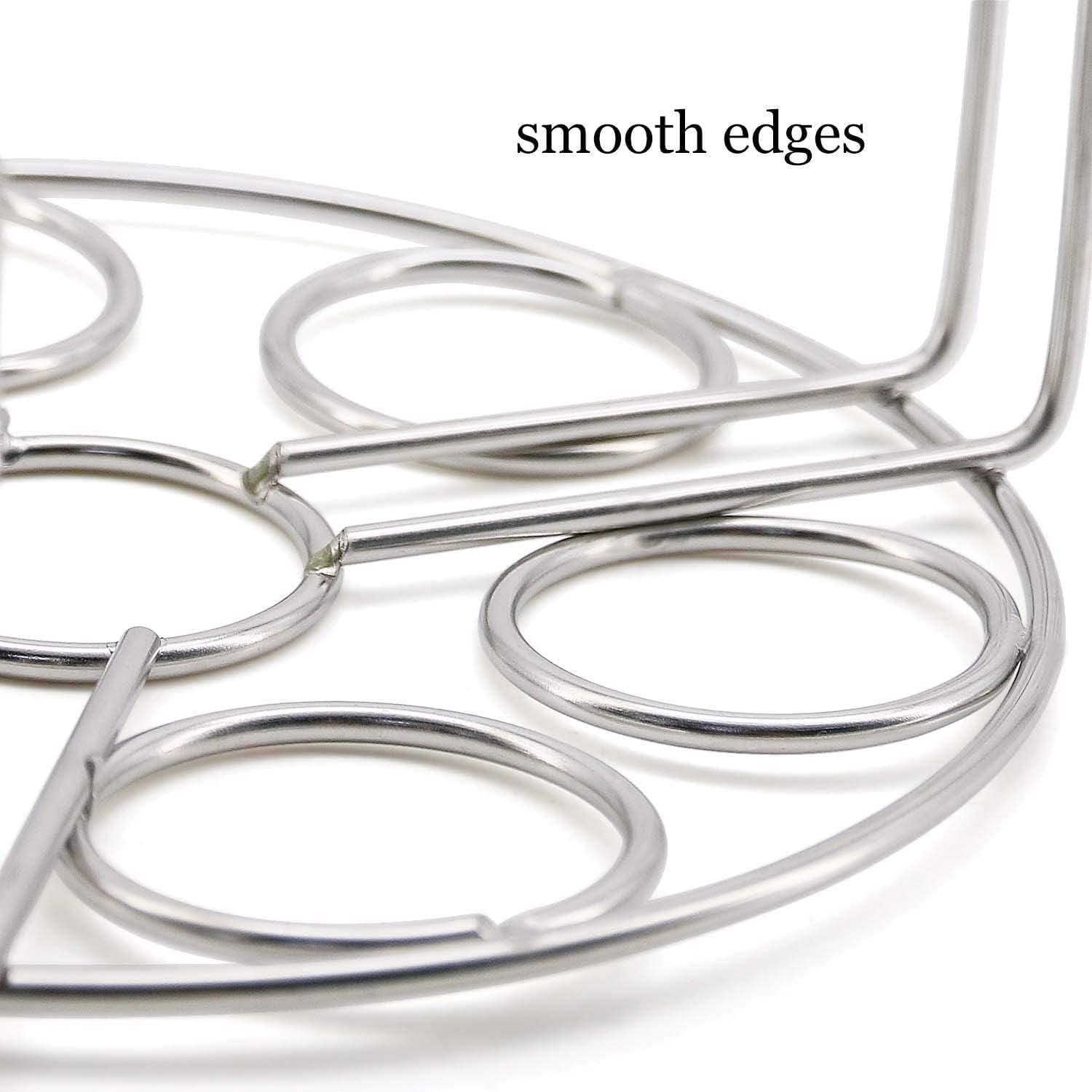 Stainless Steel Stackable Egg Steamer Rack for Instant Pot 5/6/8 Qt, 304 Food-Grade Cooking & Cooling Trivet, V1259-DP01-A-3761