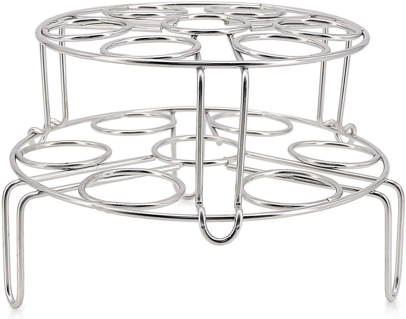 Stainless Steel Stackable Egg Steamer Rack for Instant Pot 5/6/8 Qt, 304 Food-Grade Cooking & Cooling Trivet, V1259-DP01-A-3761