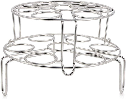 Stainless Steel Stackable Egg Steamer Rack for Instant Pot 5/6/8 Qt, 304 Food-Grade Cooking & Cooling Trivet, V1259-DP01-A-3761