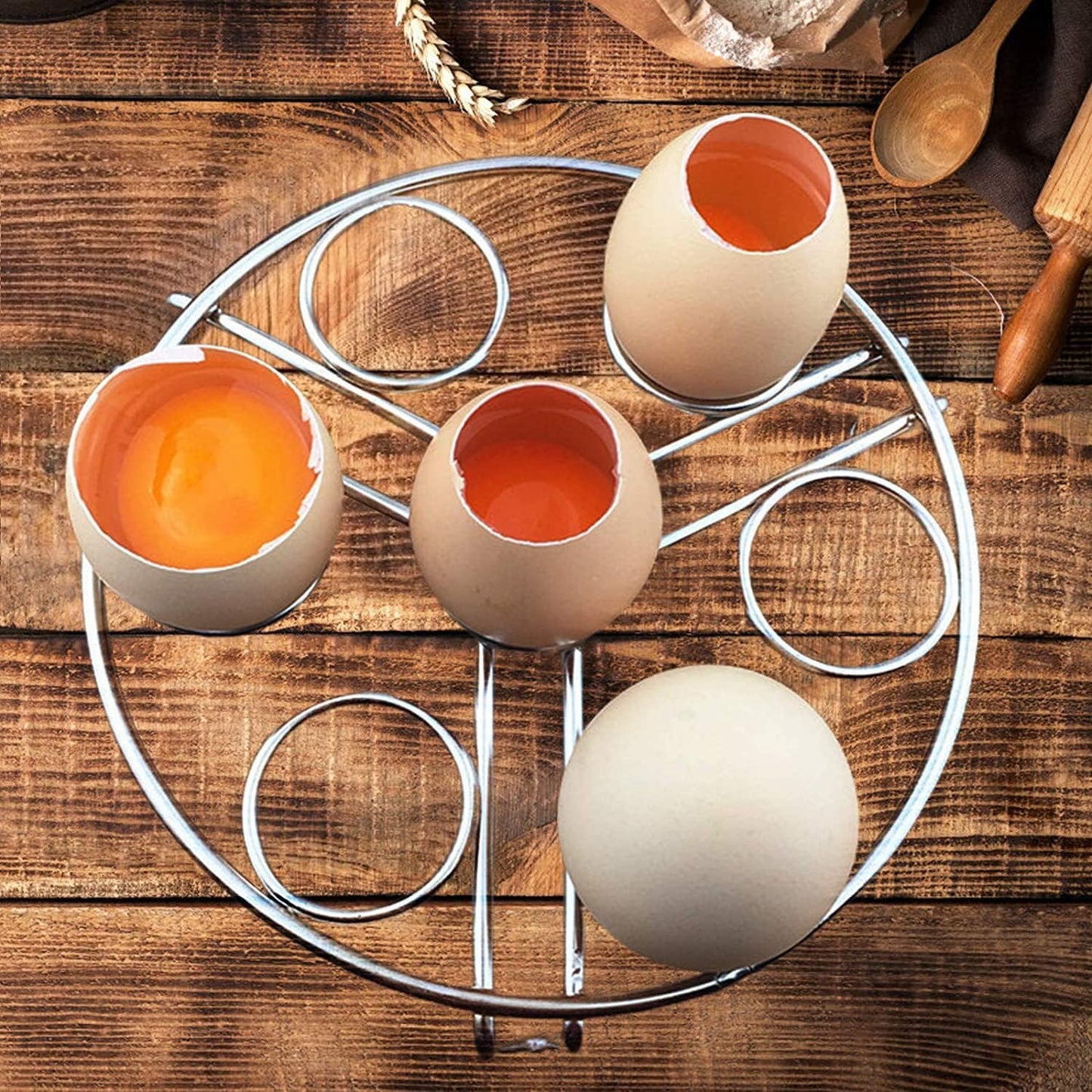 Stainless Steel Stackable Egg Steamer Rack for Instant Pot 5/6/8 Qt, 304 Food-Grade Cooking & Cooling Trivet, V1259-DP01-A-3761