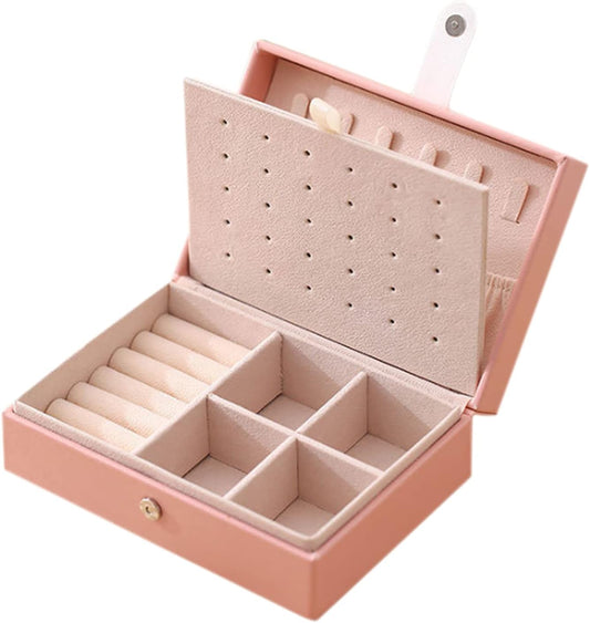 Stylish and Functional PU Leather Jewelry Storage Box for Organized Accessories V1259-DP01-A-3777