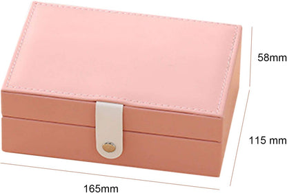Stylish and Functional PU Leather Jewelry Storage Box for Organized Accessories V1259-DP01-A-3777