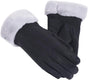Winter Touch Screen with Soft Velvet Lining, Stylish Faux Suede Leather & Polyester Design for Women V1259-DP01-A-3779